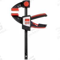 BESSEY Bar Clamp/Spreader: Soft-Touch Smooth, 6 in Max Jaw Opening, 6 1/2 in to 14 in, One Handed (MPN EZS15-8). Key specifications — attr663922: BESSEY.