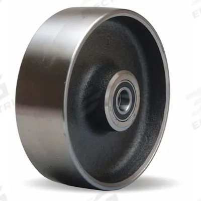 APPROVED VENDOR Caster Wheel: 6 in Wheel Dia., 2 in Wheel Wd, Steel, 1,600 lb Load Rating - Heat-Resistant Steel Tread Wheels