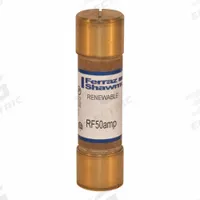 MERSEN Fuse: Class H, RF Series, Fast-Acting, 50 A, 250 V AC, Non-Indicating (MPN RF50). Key specifications — Manufacturer Part Number: RF50; Brand: MERSEN; Series: RF.