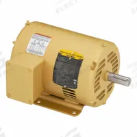 BALDOR General Purpose Motor: Rigid Base Mount, Open Drip Proof, 2 hp, 208-230/460V AC, 3,450 RPM (MPN EM3155T). Key specifications — Brand: BALDOR; Nameplate Voltage @ 60 Hz: 208-230/460V AC; Full Load Current @ 60 Hz: 5/2.5 A; Nameplate RPM @ 60 Hz: 3,450 RPM; Motor Enclosure: ODP.