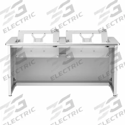 VERSADESK Computer Desk: Metal, White, 0 Drawers, 48 in Overall Wd, 29 in Overall Ht - Downview Computer Desk