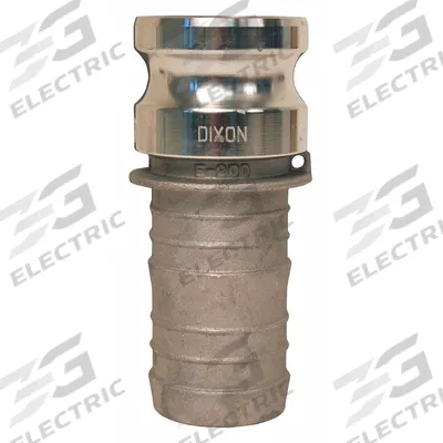 DIXON VALVE & COUPLING Cam and Groove Adapter: 5 in Coupling Size, 5 in Hose Fitting Size, 7 15/16 in Overall Lg - Type E Aluminum Cam & Groove Fittings