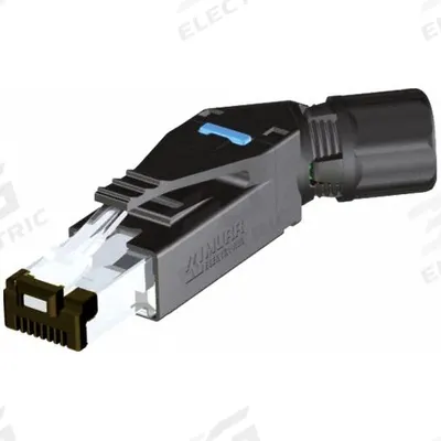 MURRELEKTRONIK Connector: Cat5, Data/EtherCat/Ethernet/IP, 4 Poles, 45° Angled, Cable - RJ45 Connector Assemblies with Punch-Down Connections