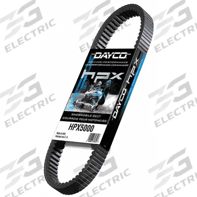 DAYCO Automotive Drive Belt: V-Belt, HPX, Cogged Belt, 28° Angle, 9/16 in Thick - HPX Series Cogged V-Belts