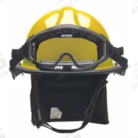 BULLARD Fire Helmet: Yellow, Polyetherimide, Modern Rear Brim, Chin Strap (MPN PXSYLTLGIZ3). Key specifications — Color: Yellow; Chin Strap: Yes; Brand: BULLARD; Shell Material: Polyetherimide; Style: Modern Rear Brim; Suspension: Standard Sure-Lock(R) Ratchet Headband.