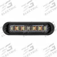 MAXXIMA Surface Mount Emergency Warning Light: Emergency Vehicle Area Light, Amber/Red/White, Clear (MPN M20494RYW-TC). Key specifications — Brand: MAXXIMA; Lens Color: Clear; Number of Flash Patterns: 28; Operating Voltage: 12/24V DC.