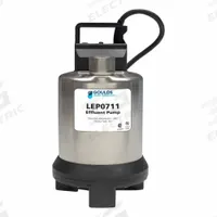 GOULDS Corrosion-resistant construction sump pump: 3/4 hp, 115V AC, 3/8 in Max. Dia. Solids, 7.1 A (MPN LSP0711F). Key specifications — Rated Voltage: 115V AC; Brand: GOULDS; Switch: Not Included.