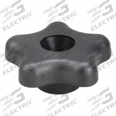 INNOVATIVE COMPONENTS Hand Knob: 5 Point, Plastic w/ Steel Thread, 5/16"-18 Thread - Snap-Lock 5-Arm Knobs