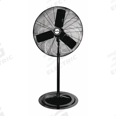 AIR KING Standard-Duty Industrial Fan: 24 in Blade Dia, 76 1/2 in Ht, 3 Speeds - Office Pedestal Fans