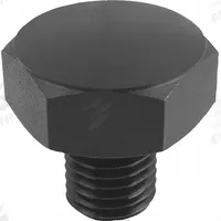 KIPP Positioning Foot w/Convex Face: External Threads, Convex, Steel, M12 Thread Size, Black Oxide (MPN K0298.215). Key specifications — Brand: KIPP.