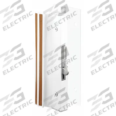 PRIME-LINE Sliding Door Lock: 2 1/2 in Lg, 1 1/8 in Wd - Recessed Handles for Sliding Doors