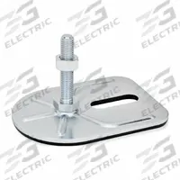 JW WINCO Male-End Leveling Mount: Swiveling Stud, 3/8"-16 Thread Size, 3 3/20 in, 2,248 lbf Capacity (MPN 42-80-3/8X16-75-E3-SK). Key specifications — Base Shape: Rectangular; Load Capacity: 2,248 lbf; Thrust Pad Material: Buna-N; Mounting Holes: Mounting Holes Included; Includes: Nut; Hex Size: 11/16 in; Base Width: 3-3/20 in.
