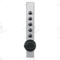 SIMPLEX Cabinet Lock: Satin Chrome, Spring Latch, 5 1/4 in Body Ht, 7/8 in Body Wd, 3/4 in Body Dp (MPN 9621C2126D41). Key specifications — Finish: Satin Chrome; Latch Type: Spring Latch; Brand: SIMPLEX; Manufacturer Part Number: 9621C2126D41.