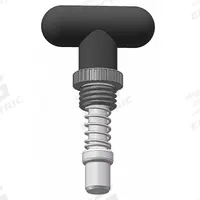 Weld Mount Retractable Spring Plunger: Rounded T-Knob, 0.5 in Plunger Wd, 0.55 in Plunger Projection (MPN GI1/2S2.25-BTR6). Key specifications — Brand: INNOVATIVE COMPONENTS; Barrel Diameter: 1 in; Barrel Length: 2.25 in.
