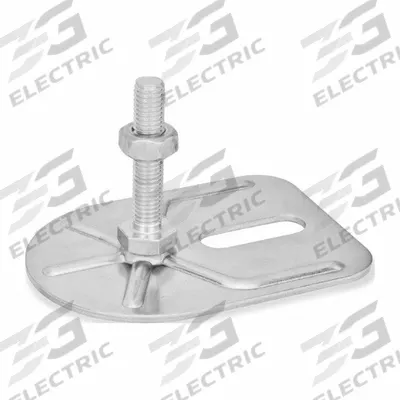 JW WINCO Male-End Leveling Mount: Swiveling Stud, 1/2"-13 Thread Size, 3 3/20 in - Swivel Male Leveling Mounts