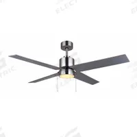 CANARM Ceiling Fan: 52 in Blade Dia, Walnut/Gray, 3 Speeds, Light Kit (MPN CF52TAT4BN-ES). Key specifications — Finish: Walnut/Gray; Material: Nickel-Plated; Series: TATE; Light Kit: Yes; Number of Speeds: 3; Blade Finish: Laminated; Brand: CANARM.