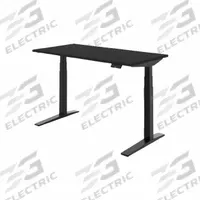FLEXISPOT Adjustable Standing Desk: Black, Particle Board, 55 in Overall Wd, 26 3/4 in Overall Dp (MPN E7BPRO5528-B). Key specifications — attr989930: Black; attr989931: Steel; attr989903: FLEXISPOT; attr989934: Cable Management Kit; attr989914: Black; attr989916: Particle Board.