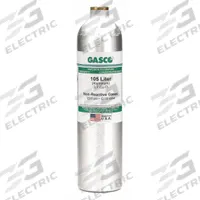 GASCO Calibration Gas: Nitrogen, +/-2% Accuracy, O2, Calibration Gas, 105 L Cylinder Capacity (MPN 1035ES-161-16). Key specifications — For Use With: All OEM Gas Detectors; Background Gas: Nitrogen; Brand: GASCO; Gas Mixture: Oxygen 16%.