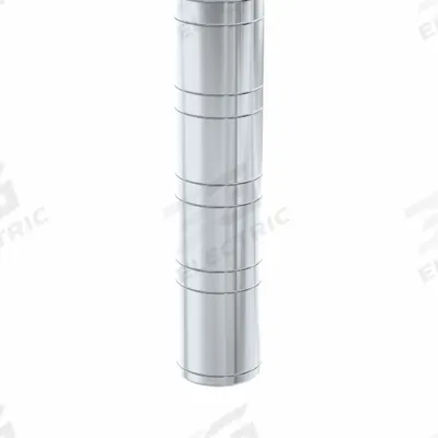 NEW AGE INDUSTRIAL Shelving Post: 54 in, 6 ga, Unfinished - Posts for Aluminum Open Metal Shelving