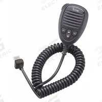 ICOM Speaker Microphone: Fits Icom, For A120 Series, 18 in Cord, Push To Talk, IP54, HM217. Key specifications — Compatible Radio Series: A120; Color: Black; Radio Connector Type: Modular Connector; Brand: ICOM; Manufacturer Part Number: HM217; Push To Talk: Yes.