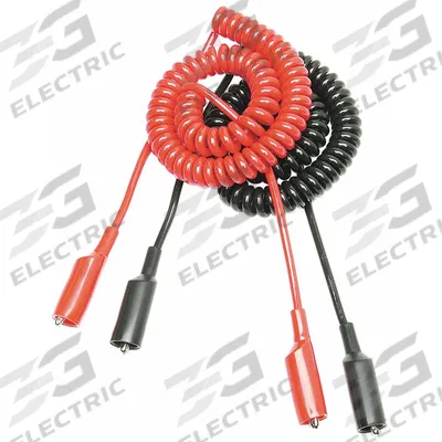 OTC Twin Jumper Leads: Jumper Lead, 5/16 in Overall Lg - Bosch Diagnostic Tool Accessories