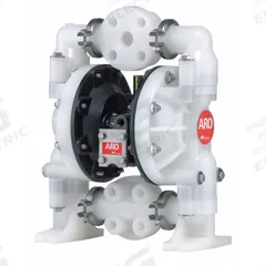 ARO Air Operated Diaphragm Pump: Polypropylene Body, 1 in, Flange Connection, 47 gpm, PP Seat (MPN 6661A3-3EB-C). Key specifications — Brand: ARO; Seat Material: PP; Check Valve Material: Santoprene.