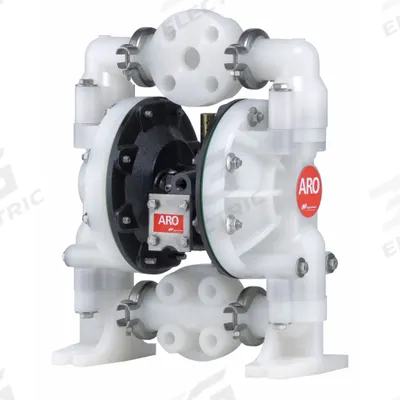 ARO Air Operated Diaphragm Pump: Polypropylene Body, 1 in, Flange Connection - Aluminum Housing AODD Pumps