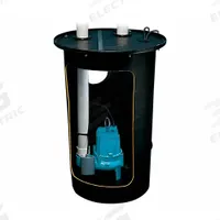 LITTLE GIANT Sump Pump Package: 25 gal, 2/5 hp, 115V AC, 80 gpm Flow Rate @ 10' of Head, Base Model (MPN 509073). Key specifications — Rated Voltage: 115V AC; Brand: LITTLE GIANT.