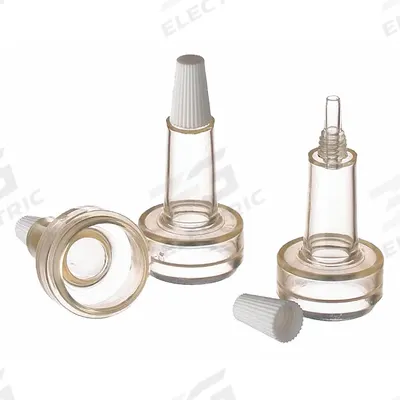 WHEATON Closure: 22 mm Dia, White, Unlined, 100 Closures Included - Dropper Bottle Caps