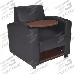REGENCY Armchair: Black, Black, 0 Casters/Glides, Reversible Tablet/Under Seat Storage, Vinyl, Vinyl (MPN 7701JVBK). Key specifications — Brand: REGENCY; Features: Reversible Tablet; Back Material: Vinyl; Seat Material: Vinyl; Chair Material: Vinyl.