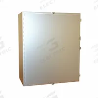 HAMMOND Electrical Enclosure: Stainless Steel, 36 in x 30 in x 16 in, NEMA 12/13/3R/4/4X, w/Panel (MPN 1418N4SSM16). Key specifications — Brand: HAMMOND; Closure Method: Clamps; Enclosure Material: Stainless Steel; Knockouts: Not Included; Includes Inner Panel: with Inner Panel Included.
