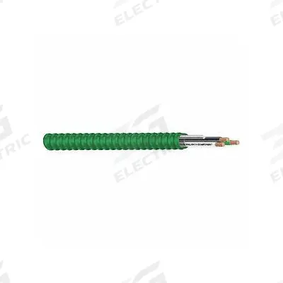 SOUTHWIRE Metal Clad Cable: 12 AWG, 2 Conductors, Solid, 250 ft, 600 V Volt - Healthcare Metal-Clad Building Cables