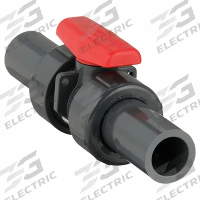 SPEARS Manual Two-Way Ball Valve: 1/2 in, PVC, Straight, Socket x Socket, Std Port Ball Port - PVC Ball Valves
