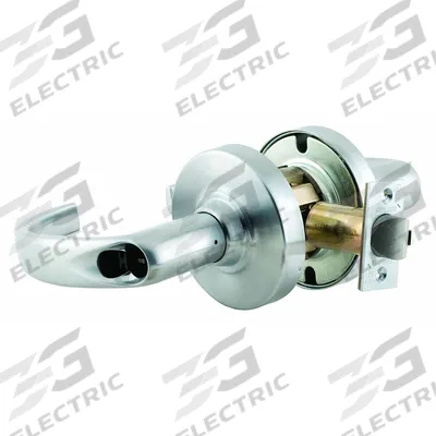 SCHLAGE Door Lockset: Storeroom Lever Locksets, Chrome - Electric Lever Locksets