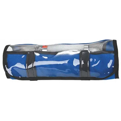 R&B FABRICATIONS Storage Organizer Pouch: 13 in L x 5 in W x 6 in H, Cordura Nylon, Blue - Medical Pouches
