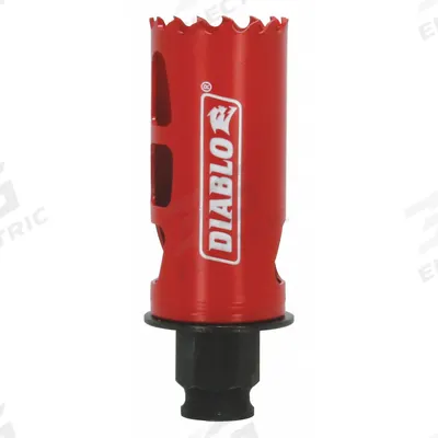 DIABLO Hole Saw: 1 1/4 in Saw Dia., 4 Teeth per Inch, 2 3/8 in Max. Cutting Dp - Multi-Material-Cutting Hole Saws without Arbor