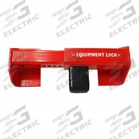 EQUIPMENT LOCK COMPANY Cargo Door Lock: 10 in Lg, 7 in Wd, 5 in Ht, 16 in Max Door Bar Dist (MPN HDCDL-C LockHDCDL-C Lock). Key specifications — Hitch Pin Style: Pin and Lock; Finish: Powder Coated; Material: Hardened Steel; Brand: EQUIPMENT LOCK COMPANY.
