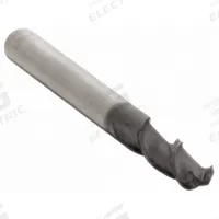 OSG Ball End Mill: Carbide, TiAlN Coated, 2 Flute, 1/16" Mill Dia, 3/16" LOC, 1-1/2" OAL (MPN HP421-0625-BN)
