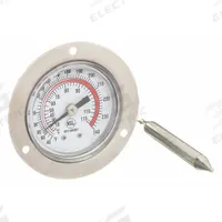 APPROVED VENDOR Analog Panel Mount Thermometer: 40°F to 240°F /5°C to 115°C, ±2% Accuracy (MPN 1EPE5). Key specifications — attr1275163: APPROVED VENDOR; attr1275148: ±2 %.