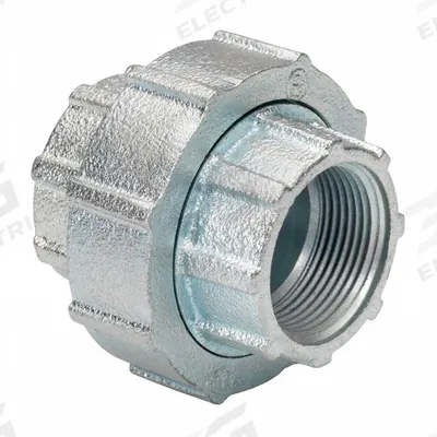 BRIDGEPORT FITTINGS Threaded Coupling - Three-Piece: Iron, 2 1/2 in Trade Size - Self-Aligning Three-Piece Threaded Couplings