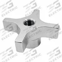 JW WINCO Hand Knob; 4-Prong Knobs: 4 Point, Aluminum, 3/8"-16 Thread, 2 in Dia (MPN CKS-2.00-3/8X16-D). Key specifications — Brand: JW WINCO.