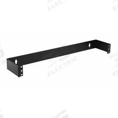 MONOPRICE Rack Bracket: 1 U, 4 in Overall Dp, 19 in Overall Wd, 1 3/4 in Overall Ht, Black, Steel (MPN 8623). Key specifications — Color: Black; Includes: Mounting Hardware; Brand: MONOPRICE; Material: Steel; Product Type: Wall Mount Bracket.