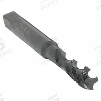 CLEVELAND Spiral Flute Tap: 3/8"-16 UNC, 2B, 3 Flute, Semi-Bottoming Chamfer, Black Oxide Cobalt (MPN C89318)