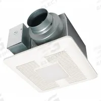 Bathroom Fan: Ceiling, 50 cfm_80 cfm_110 cfm Max, 0.4 sones, 1 Speed, Round Duct (MPN FV-0511VQL1). Key specifications — Brand: PANASONIC; Primary Lighting Technology: LED; Nameplate Voltage: 120V AC; Sensor Type: None; Duct Shape: Round; Heater: Without Heater; Includes: (1) LED; Mounting Location: Ceiling.