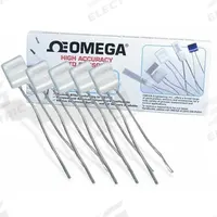 OMEGA Long-Life & High-Accuracy RTD Probes: -58°F to 932°F /-50°C to 500°C, Class B (MPN 5RTD-F3105). Key specifications — Connector Type: Wire Leads; Cable Length: 10mm; Brand: OMEGA; Accuracy: Class B.