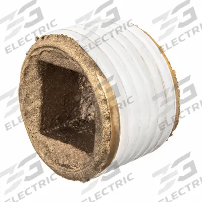 APPROVED VENDOR Plug: Square Drive Cored Plug, 1 1/2 in, BSPT Threaded, Class 125 - Threaded Low-Pressure Pipe Fittings for Potable Water with Thread Sealant