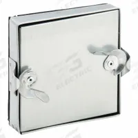 Duct Access Door: 6 in x 6 in, 24 ga, Steel, Double Cam, Tab-In Hinge, 6 in Observation Port Ht (MPN 5EFT0). Key specifications — Brand: DAYTON; Insulation Material: Fiberglass; Material: Steel; For Duct Shape: Rectangular.