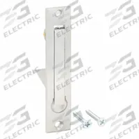 ROCKWOOD Recessed Folding Pull Handle: Threaded Holes, Brass, Silver, Lever, 1.3 in Overall Lg, Flat (MPN 880.26D). Key specifications — Mounting Type: Threaded Holes; Brand: ROCKWOOD; Color: Silver; Finish: Satin Chrome Plated; Material Family: Brass.