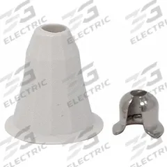 CREST HEALTHCARE SUPPLY Pendant and Sleeve: Compatible with Bead Chain/Pullcord Assemblies, Plastic (MPN 113666). Key specifications — Manufacturer Part Number: 113666; Color: White; Brand: CREST HEALTHCARE SUPPLY; Call Station Type: Pendant and Sleeve; Material: Plastic; Compatible Product Type: Bead Chain; Part Type: Pull Cord Replacement Parts.