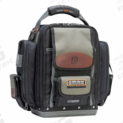 VETO PRO PAC Tool Bag: 15 in W 8 in D 15 in H, Ballistic Polyester/Polypropylene - Backpacks with Changeable Inserts